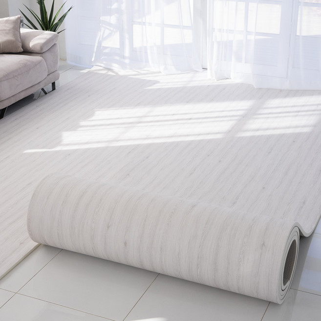 휴팡 디럭스 두께 26mm 고탄성 층간소음 방지 PVC 롤매트 유아 어린이 놀이방매트, 퓨어 오크