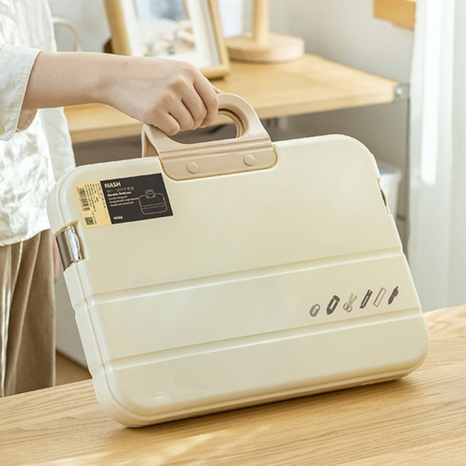 플라스틱 서류 문서 가방 케이스, 투명블랙, 투명블랙, 1개