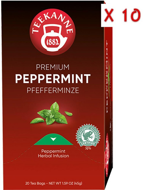 티칸네 프리미엄 페퍼민트 허벌 티 내추럴 리프레싱, 1개입, 10개