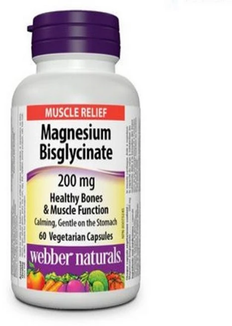 Webber Naturals 마그네슘 영양제 Magnesium Bisglycinate 200mg 60정, 1개 - 쿠팡