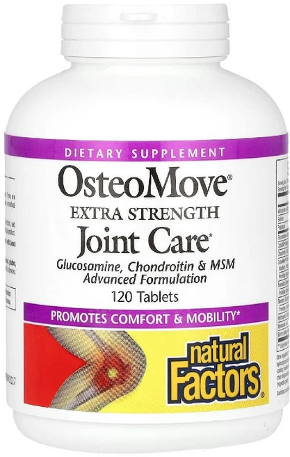 내추럴팩터스 글루코사민 콘드로이친 OsteoMove 타블렛 120정 - 쿠팡