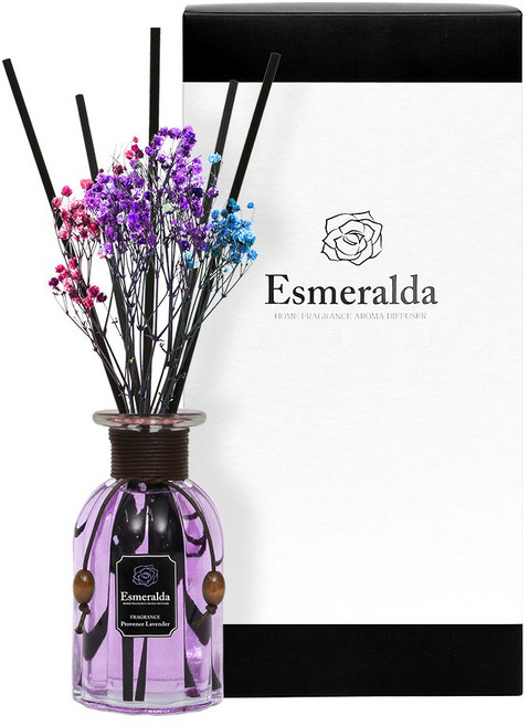 에스메랄다 인테리어 플라워 디퓨저 선물세트, 프로방스라벤더