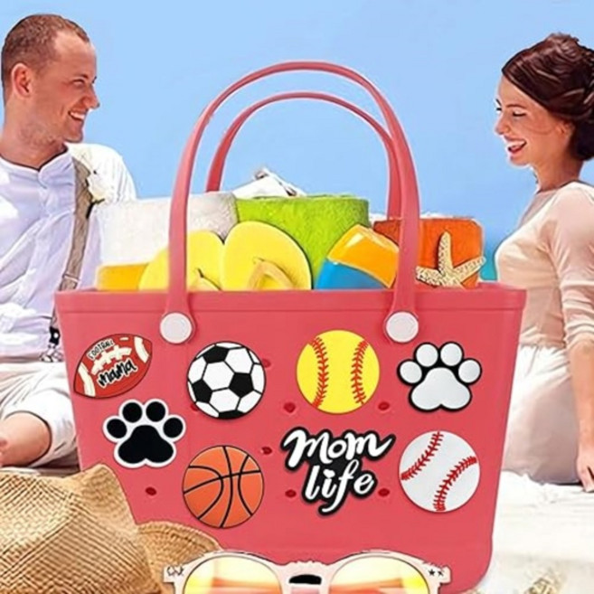 호환 Bogg Bag 진주용 참 Bogg Bag 액세서리용 나비 체인 사랑 Simply Southern Beach Tote와 호환되는 참, 01 빠른, [23] N