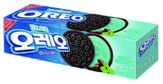 오레오 민트초코 쿠키, 80g, 24개