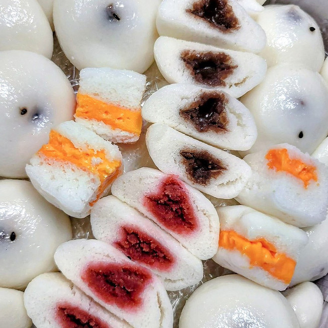 울산 고래술떡 잔기지떡 4종 (팥 옥수수 흑미 치즈), [개별포장] 오리지널 팥 잔기지떡 40개입, 1세트, 1.5kg