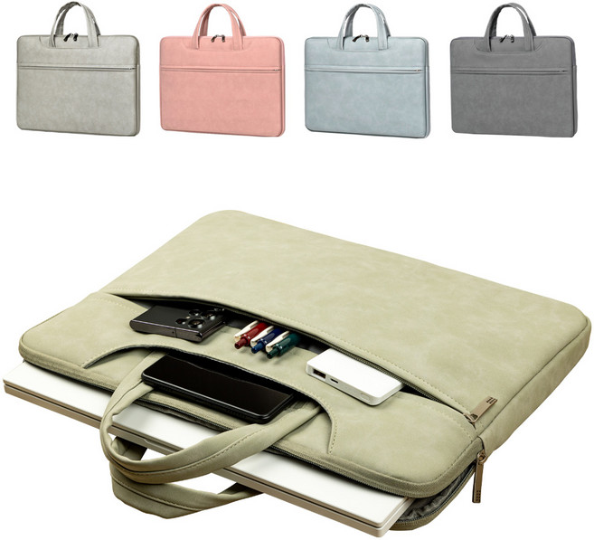 벨리즈 노트북가방 lg그램 삼성 맥북 15인치 16인치 17인치 가방 예쁜 어깨끈 파우치 JCUBE, 딥 그레이, 1개