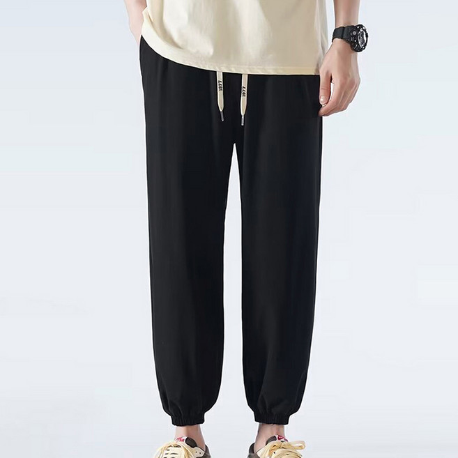 스타일아유 조거팬츠 남성 슬랙스 캐주얼 얇은 빅사이즈 스판 스포츠 바지 LP0732