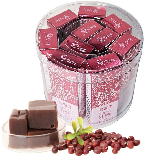 밤뜨래 팥양갱 세트 설날 추석 명절 선물, 40g, 10개