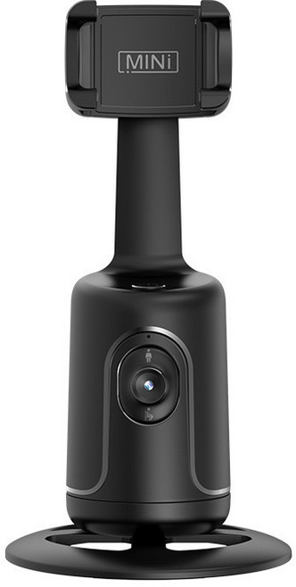 P01智能AI人臉識別360°手機雲臺 抖音直播自拍神器全景跟拍防抖, 1個, P01 跟拍器 黑色:如圖所示