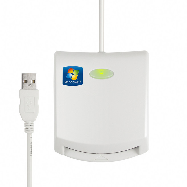記憶卡讀卡機 Windows 7 兼容, 白色, 1個, ICCARD-EZ100PU-1