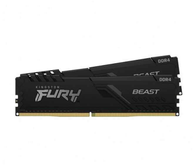 Kingston FURY Beast DDR4 3200MHz CL16 32GB (16Gx2) 記憶體, 1個