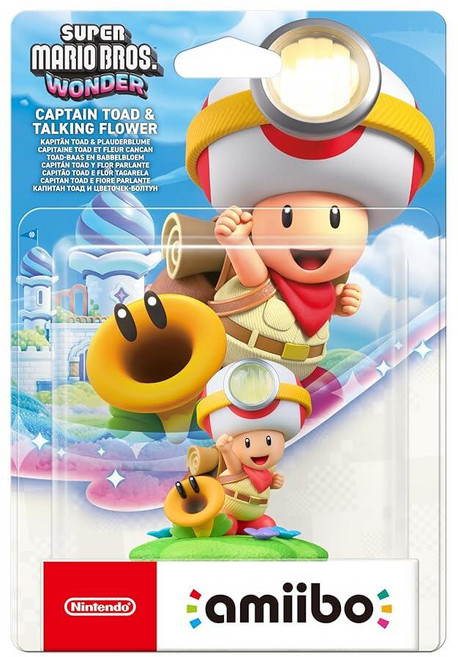 Amiibo Figurine - Captain Toad & Talking Flower