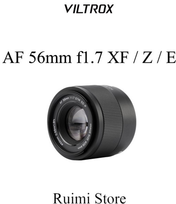 Fuji X Nikon Z Sony E 마운트 미러리스 카메라용 Viltrox 56mm F1.7 자동 초점 APS-C 렌즈, 02 Fuji XF