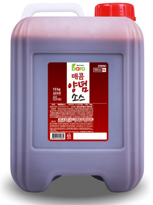 바로소스 매콤양념소스 10kg 1EA 말통 떡볶이 국물 치킨 불닭 업소용, 1개