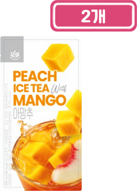 바이오포트 아망추 망고 파우치음료 320mL, 2개