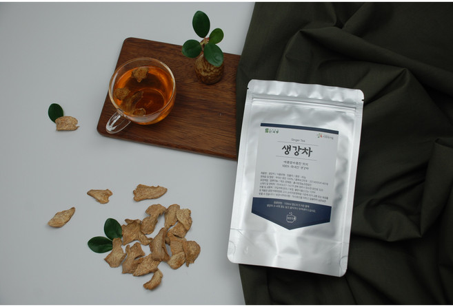 영주농부 안국봉 생강차 지퍼백 건조 생강 슬라이스, 40g, 1개, 1개입, 40g