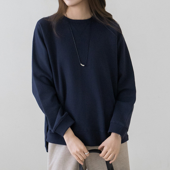 마담4060 엄마옷 마담4060 모던베이직 심플코튼맨투맨 데일리 중년여성 티셔츠-RTE2601024-