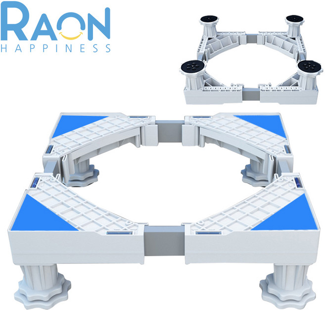 세탁기 건조기 냉장고 받침대 통돌이 아기사랑, 싱글 기본 프레임[화이트], 1개