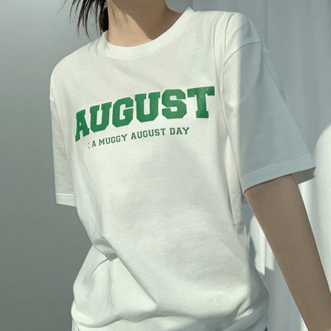 티데일리 남녀공용 어거스트 오버핏 17수 빅사이즈 라운드 반팔 티셔츠