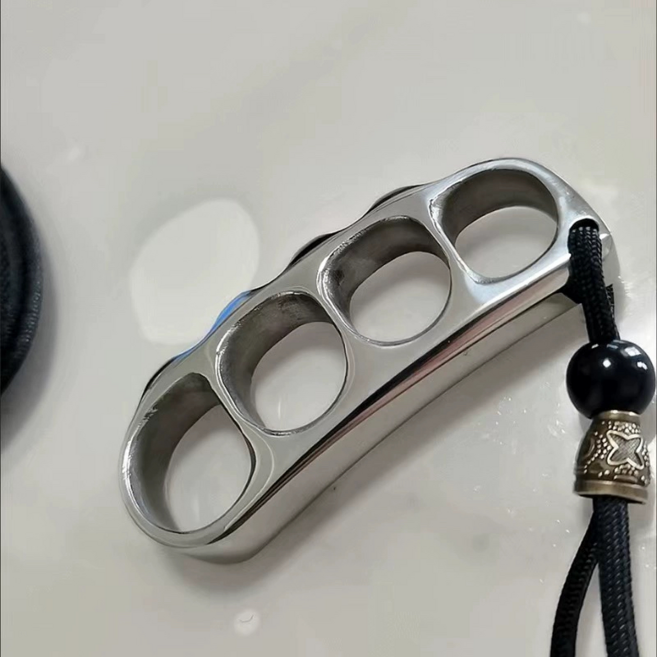 핑거너클 티타늄 합금 호신용 주먹 반지 손가락 버클, 빈티지 색상