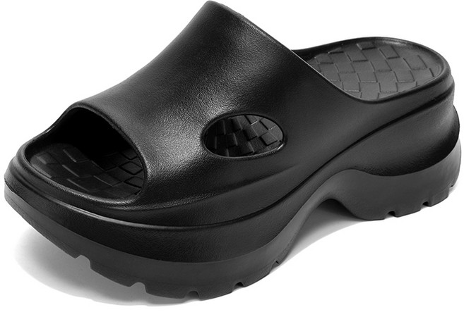 Weuiortn 발편한 아치 쿠션 7cm 슬리퍼 족저근막 바디인솔 키높이샌들 7CM