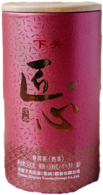 하관차창 (숙차) 장심 타차 2020년 총300g 운남 보이차 진향 순활첨윤, 1개