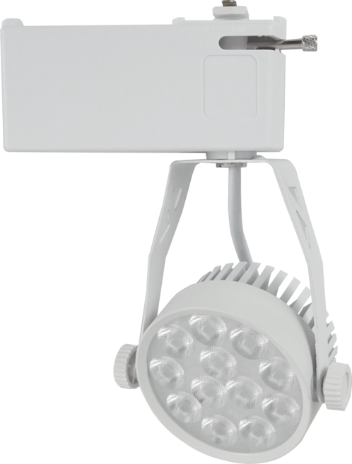 燭光燈飾 15W LED軌道燈 1500lm 歐司朗晶片 12顆燈珠 CNS認證 高演色性RA80 冷鍛式散熱 投射燈 白光 白殼, 1件, 白殼15W,白光