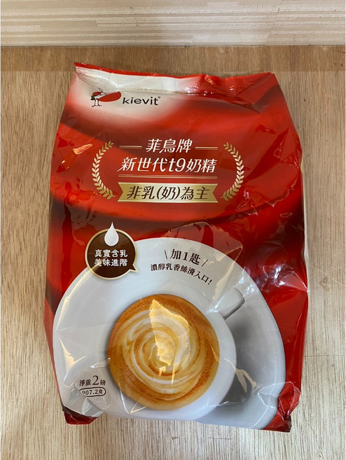 菲鳥牌 新世代T9奶精 2磅 (907g), 1個, 907g, 1個裝