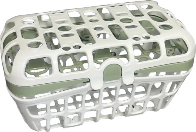 [리리즈] 2세대 더 깊은 식세기용바구니 식기세척기바스켓 식세기바구니 렉바구니, 1개, 화이트다크그린