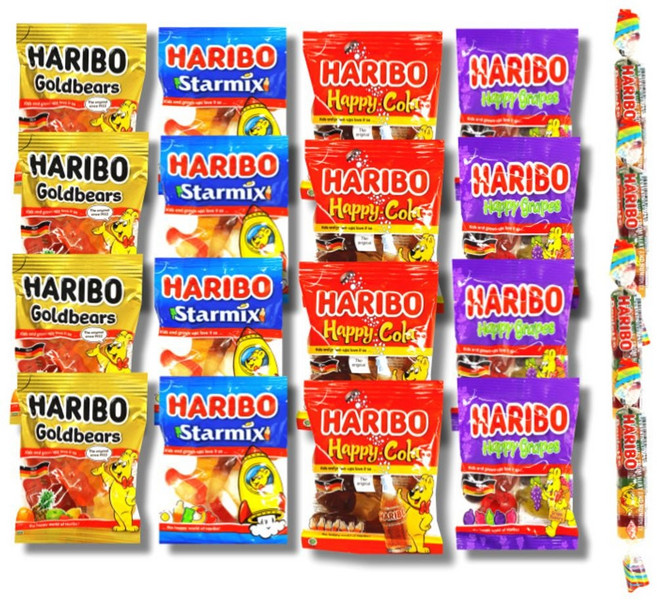 하리보메가파티 하리보젤리 하리보랜덤젤리 20개랜덤, M상품선택, 상세페이지 참조, 25g