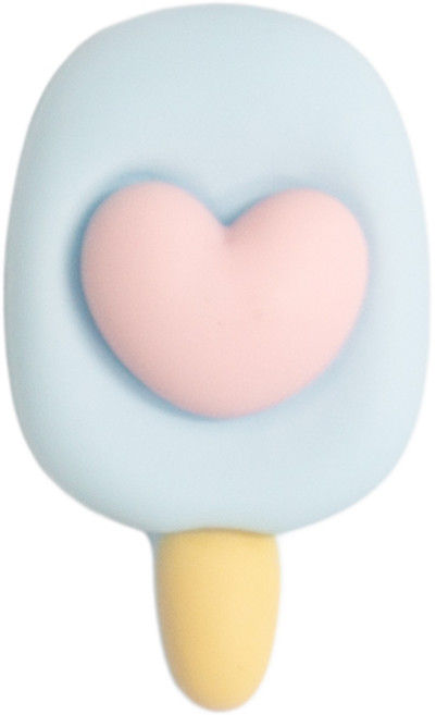 신발 실내화 장식 액세서리 윌비 클립온 꾸미기 파츠 (G그룹), 1개, 막대바 하트 블루