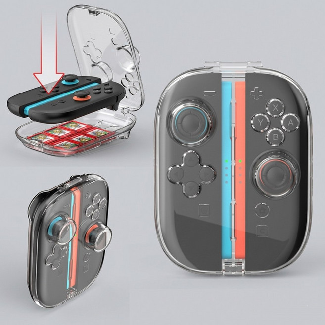 호환 닌텐도스위치2 조이콘2 게임칩 투명 보관함 케이스 커버 동시보관, 1개, n2021 조이콘2 투명케이스