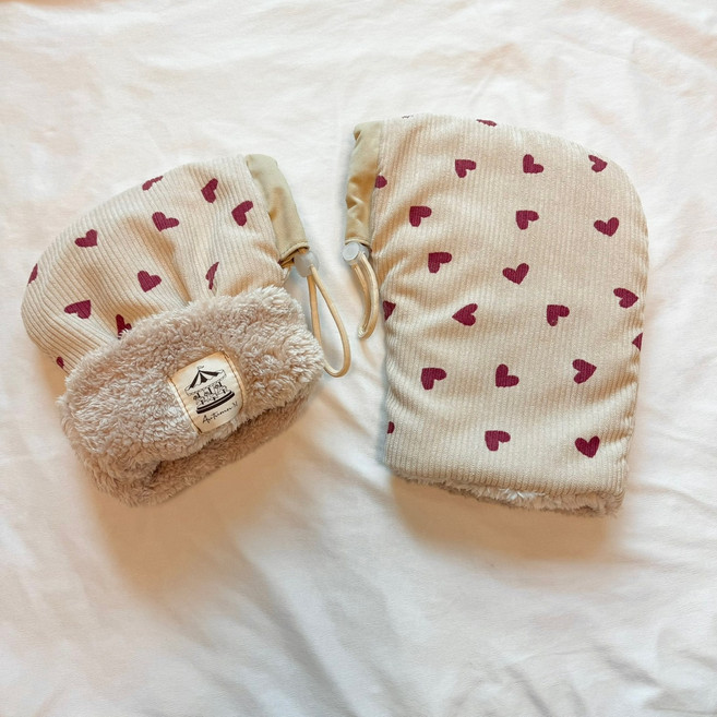 어텀31 아동용 킥보드 자전거 방한 장갑 아이보리 1개