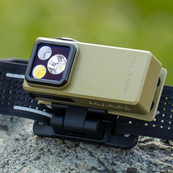 오라이트 Oclip Ultra EDC 등산 낚시 캠핑 랜턴 OAL UV LED 3in1, 올리브 그린