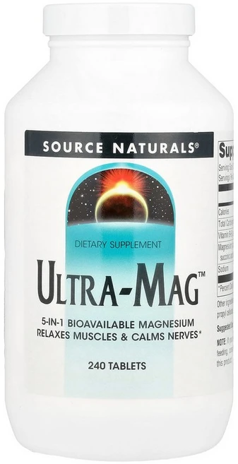 소스 내추럴스 Source Naturals Ultra-MAG™ 240정122863원산지:기타, 1개, 240정 - 쿠팡