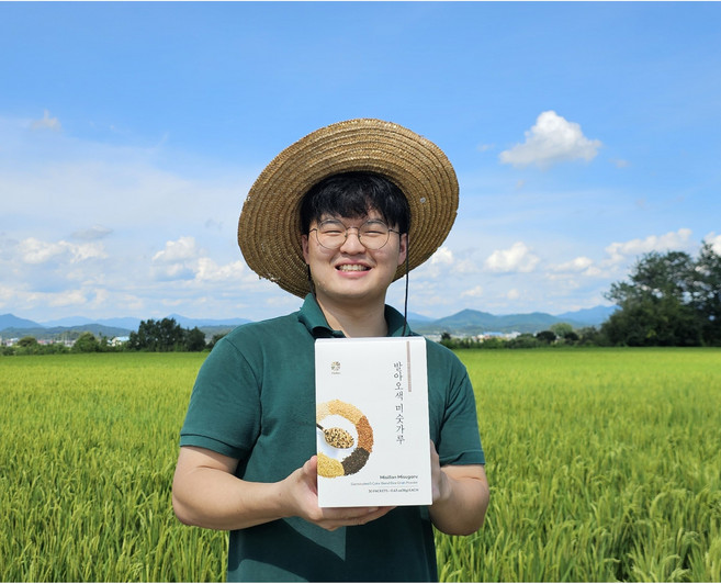 발아오색 미숫가루 무설탕 곡물선식 - 미실란 통곡물 개별포장 540g 30포, 3박스