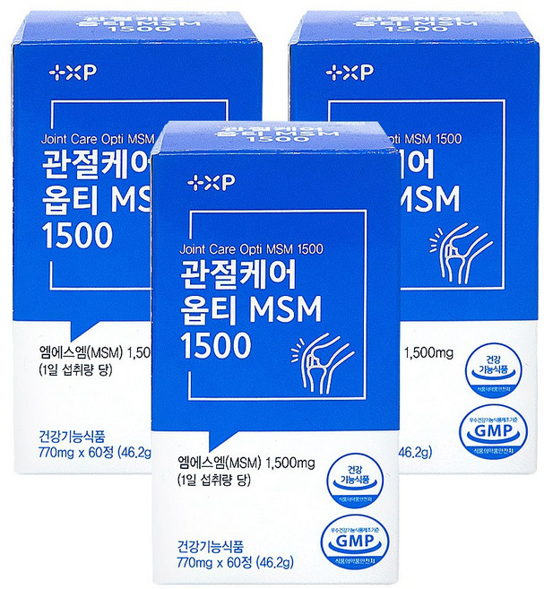 관절엔 옵티MSM1500 관절 및 연골건강에 도움, 4개, 30정