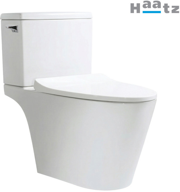 하츠 치마형 투피스 양변기 변기 설치부속(양부속 시트커버 정심) 포함, 화이트