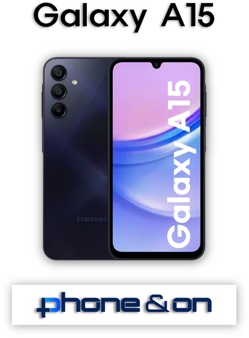 삼성전자 갤럭시 A15 새상품 공기계 미사용 효도폰 공신폰 아님 풀박스포함 SM-A155, 블루블랙, 128GB