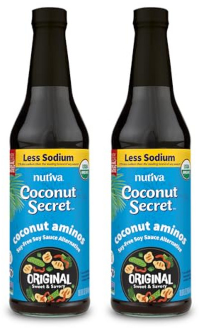 코코넛 시크릿 유기농 액상 코코넛 아미노스 16.9온스 (2개 팩) 만능 조미료 & Coconut Secret Coconut Aminos (2 Pack) - 16.9 fl o, 60ml, 1개