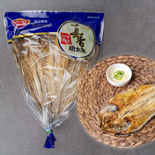 진미식품 짝태 42cm 1.1kg 부터 42~50cm 종류별 짝태 프리미엄 짝태 대용량 건어물 술안주 캠핑용 안주, 1kg, 1세트