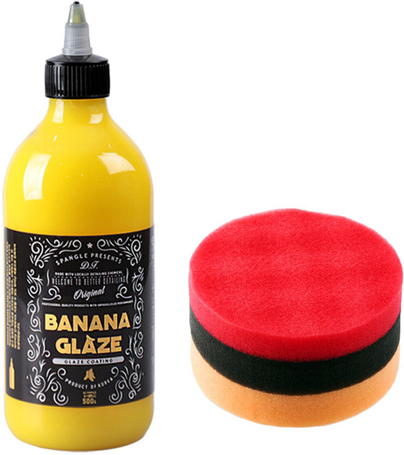 스팽글 바나나 글레이즈 자동차 광택 차량 코팅제 저먼패드 세트, 1개, 300ml