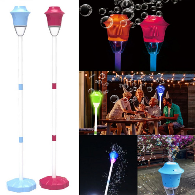 이동식 LED 파티 비눗방울 가든스탠드 연발 자동 버블건 비눗방울 놀이 체육대회 버블머신 행사 생일파티 청혼 무대설치 야광봉 단체 파티용품, 1개