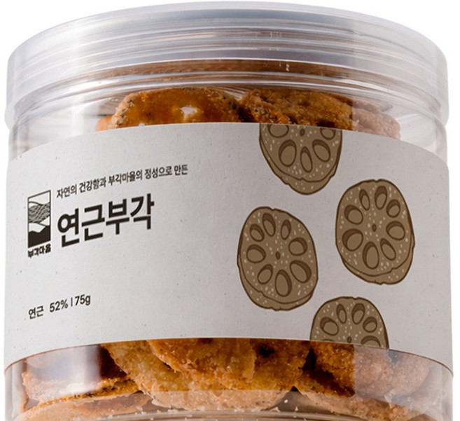 부각마을 연근 부각 건강한 간식 과자, 1개, 75g