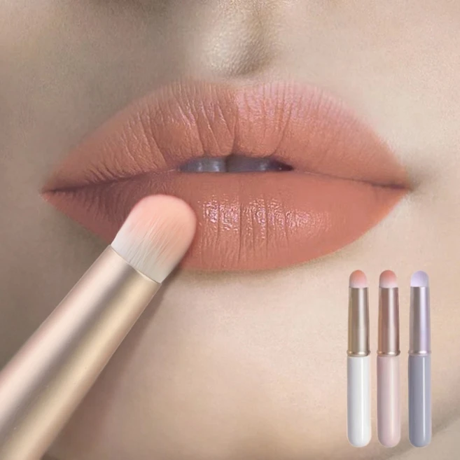 키씨네 립 브러쉬 입술 솔 휴대용 3종 세트, 1개, 화이트+연핑크+퍼플 - 쿠팡