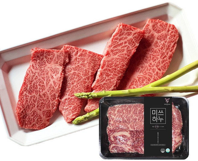 미쓰하누 1++ 한우 꽃살 (냉장) 200g, 1개