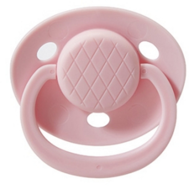 KUKU PLUS 酷咕鴨 仿母乳安撫奶嘴 附防塵蓋 3色可選 較大6M+ 較大型, 安撫奶嘴_(蜜桃粉),較大6M+  較大型, 1個