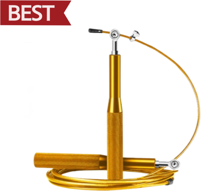 어센드원 안꼬이는 와이어 줄넘기 초고속 고급형, 1개, 샤베트골드