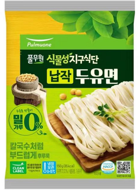 풀무원지구식단 납작두유면 2개 150g, 옵션 x 3개, 3개