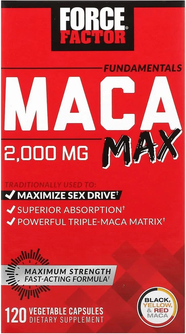 포스팩터 펀더멘탈 마카 맥스 500mg 베지캡슐 120정, 2개 - 쿠팡